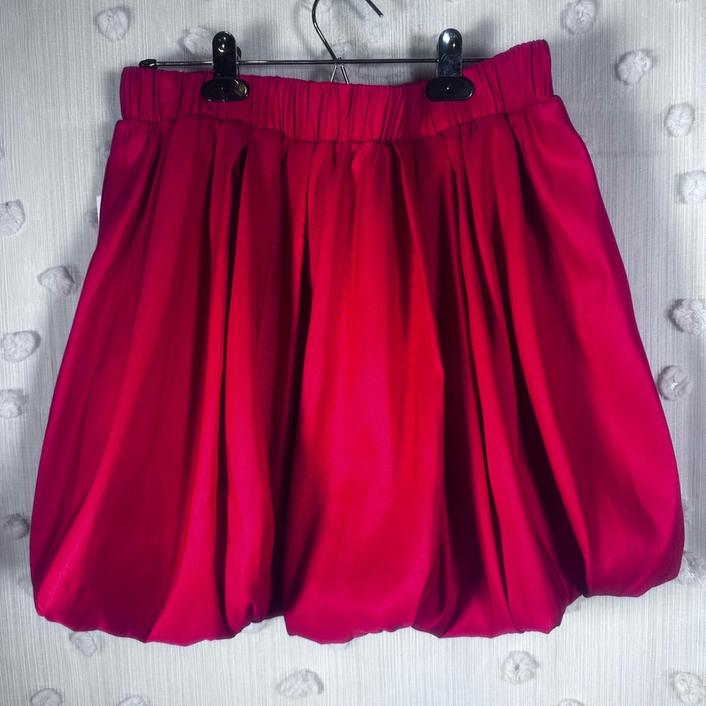 NWT A New Day Women's Red Bubble Mini Skirt Size Medium - Picture 5 of 7